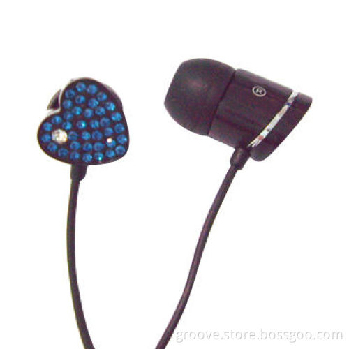 Heart-shaped In-ear Earphone, Various Colors are Available for ipod/iPhone